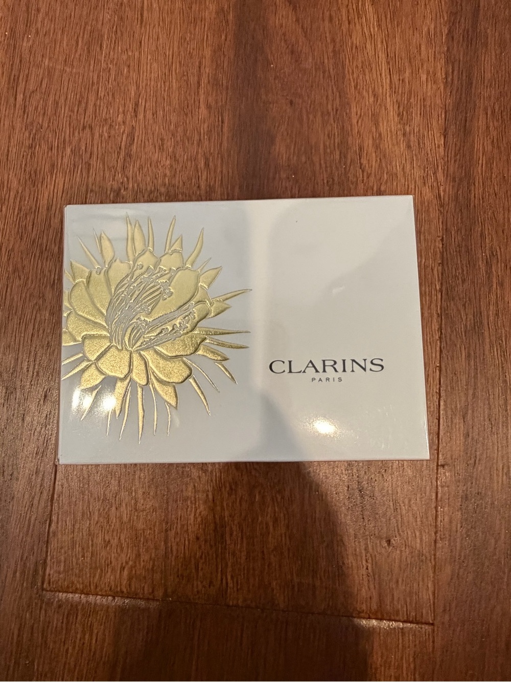 Clarins Paris Precious line Gold Floral Box - White